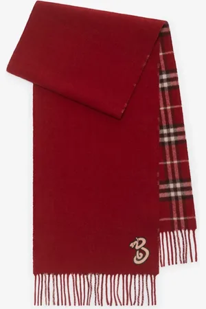 Burberry Reversible Check Cashmere Scarf