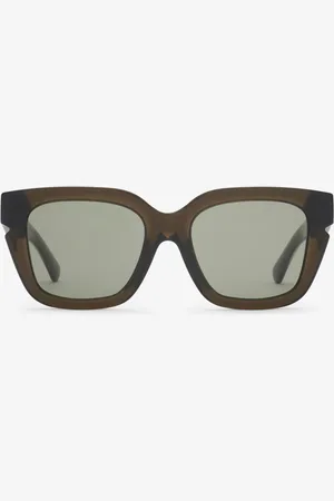 Burberry Inlaid Check Square Sunglasses