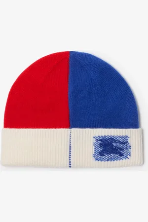 Burberry Childrens Colour Block Cashmere Beanie