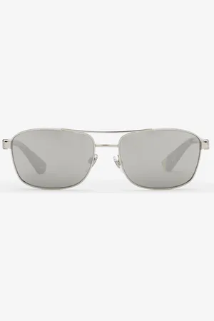 Burberry Metal Shield Rectangular Sunglasses​