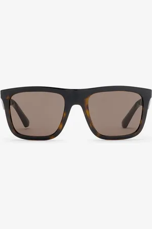 Burberry Embossed Check Square Sunglasses