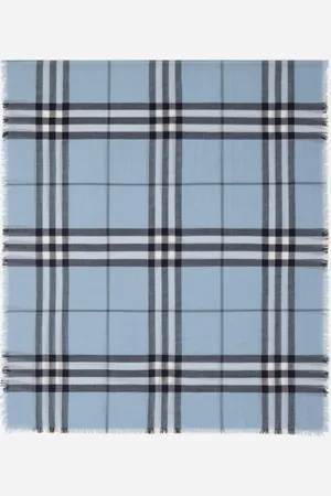 Burberry Wide Check Wool Scarf