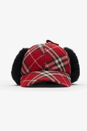 Burberry Check Wool Trapper Cap