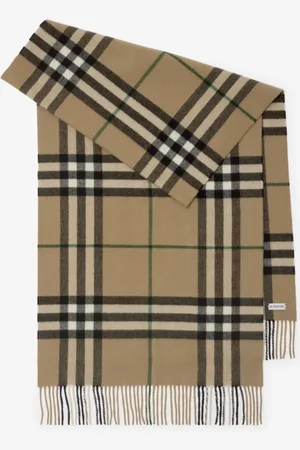 Burberry Wide Check Cashmere Scarf