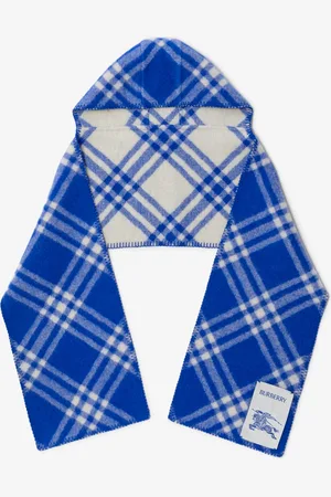 Burberry Check Wool Hooded Scarf