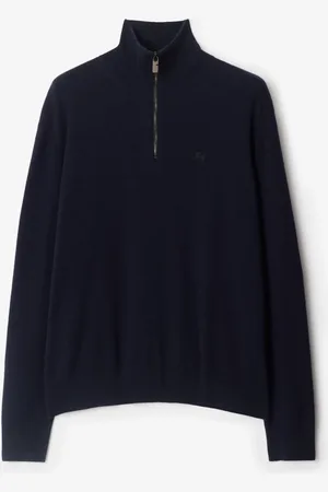 Burberry Cashmere Blend Half-zip Sweater