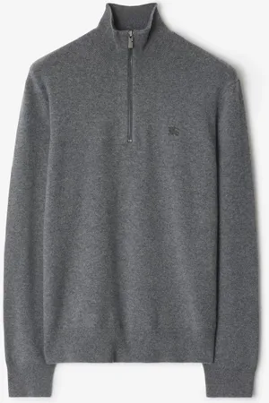 Burberry Cashmere Blend Half-zip Sweater