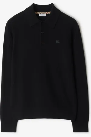 Burberry Long-sleeve Cashmere Blend Polo Shirt