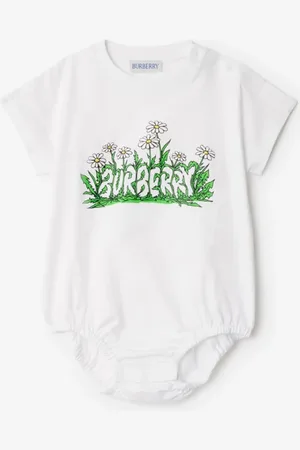 Burberry Childrens Daisy Logo Cotton Bodysuit