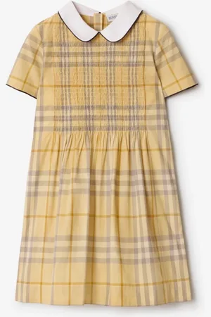 Burberry Childrens Check Cotton Dress