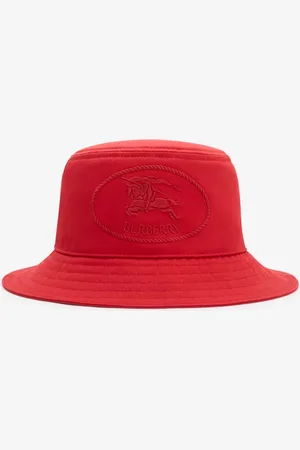 Burberry Knight Stamp Gabardine Bucket Hat