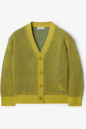 Burberry Childrens Cotton Nylon Mesh Cardigan