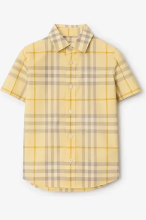 Burberry Childrens Check Cotton Shirt