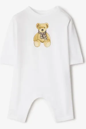 Burberry Childrens Thomas Bear Cotton Jumpsuit