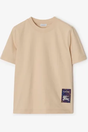 Burberry Check Label Cotton T-shirt