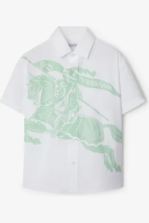Burberry Childrens EKD Stretch Cotton Shirt