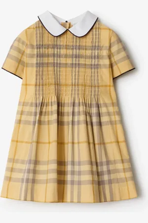 Burberry Childrens Check Cotton Dress