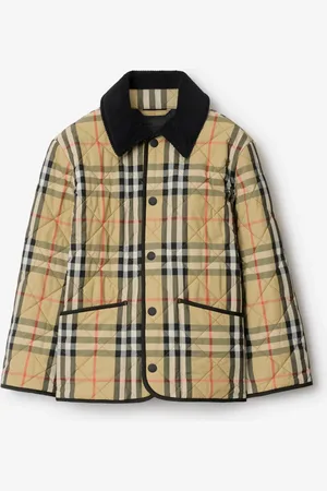 Burberry Childrens Check Quilted Nylon Barn Jacket