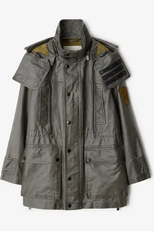 Burberry Bleached Cotton Hooded Parka