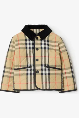 Burberry Childrens Check Quilted Nylon Barn Jacket