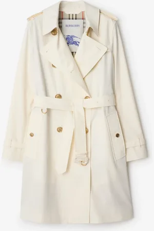 Burberry Midlength Gabardine Kensington Trench Coat