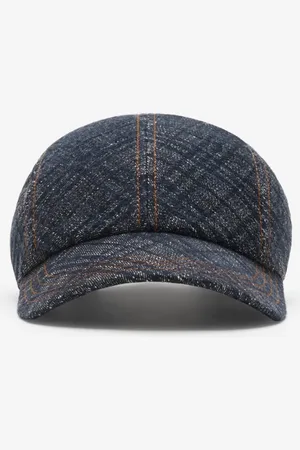 Burberry Check Denim Baseball Cap