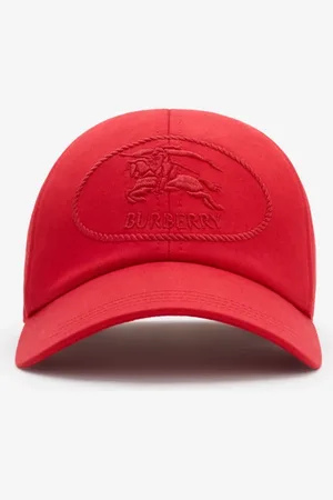 Burberry Knight Stamp Gabardine Baseball Cap