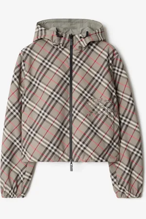 Burberry Cropped Reversible Check Jacket