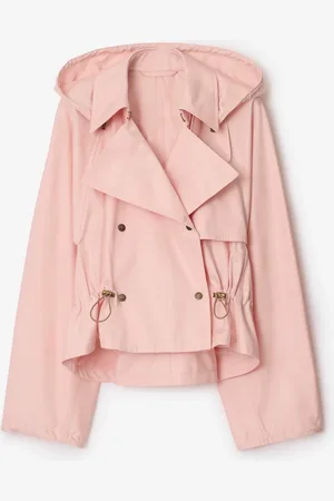 Burberry Tropical Gabardine Hooded Trench Jacket