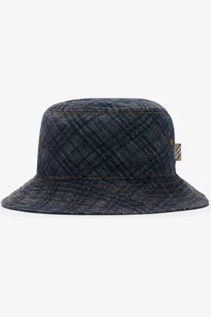 Burberry Check Denim Bucket Hat