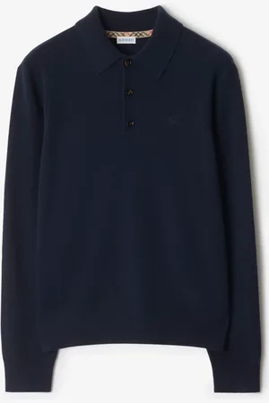 Burberry Long-sleeve Cashmere Blend Polo Shirt