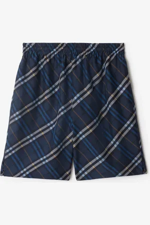 Burberry Check Silk Poplin Shorts