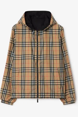 Burberry Reversible Check Hooded Jacket