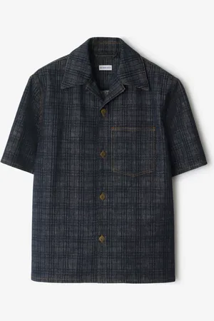 Burberry Relaxed Fit Check Denim Shirt