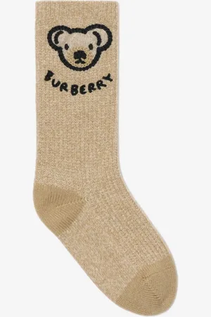 Burberry Childrens Thomas Bear Wool Blend Socks