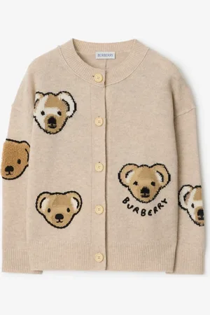 Burberry Childrens Thomas Bear Wool Cardigan