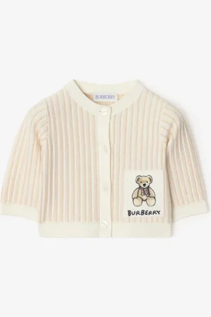Burberry Childrens Thomas Bear Cotton Cardigan