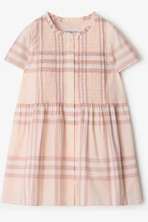 Burberry Childrens Check Cotton Dress