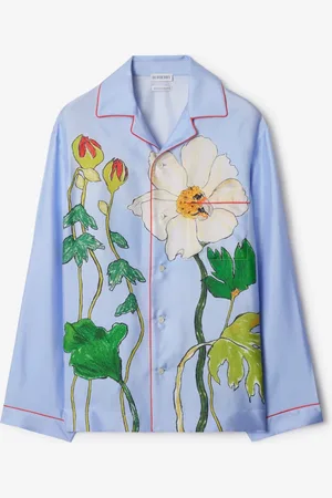 Burberry Highgrove Honeybee Silk Pyjama Shirt