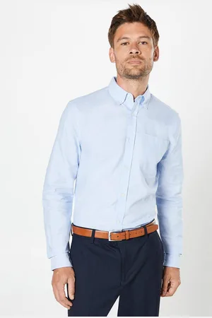 Burton Mens Long Sleeve Chest Pocket Oxford Shirt