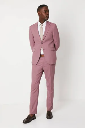 Burton Mens Textured Slim Fit Suit Trouser