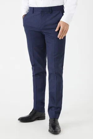 Burton Mens Marl Slim Fit Suit Trousers