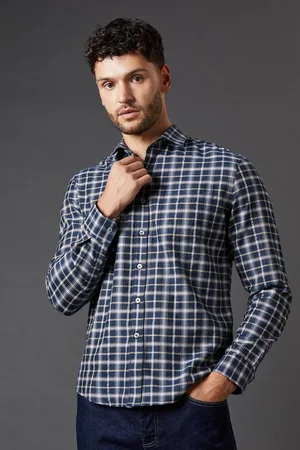 Burton Mens Franklin Brushed Check Long Sleeve Shirt