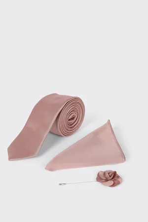 Burton Mens Tie With Pocket Square and Pin