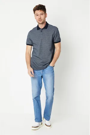 Burton Mens Stone Wash Bootcut Jeans