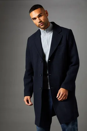 Burton Mens Signature 3 Button Epsom Wool Blend coat