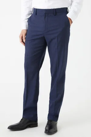 Burton Mens Marl Tailored Fit Suit Trousers