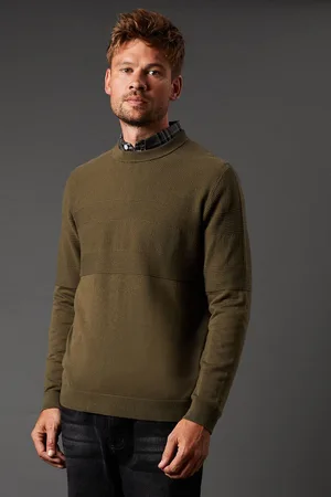 Burton Mens Placement Stripe Crew Neck Jumper