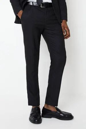 Burton Mens Textured Tuxedo Trouser