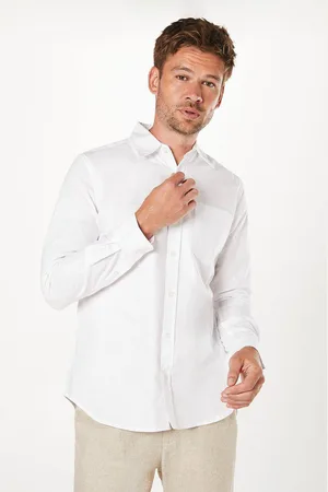 Burton Mens Long Sleeve Chest Pocket Oxford Shirt